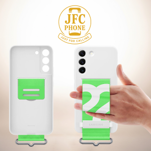 Coque Silicone Samsung Galaxy S22 Plus Blanche | Officielle avec Sangle